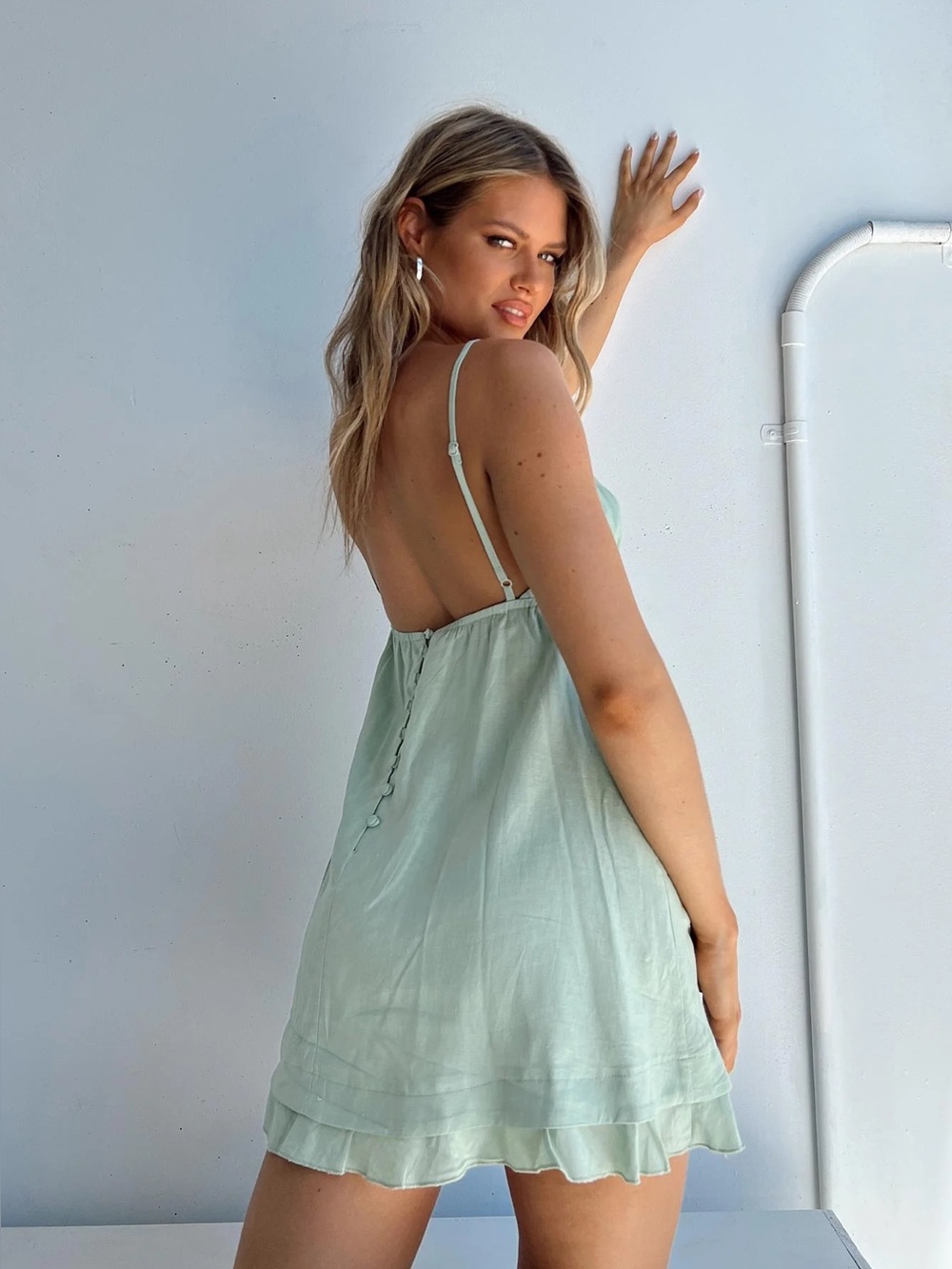 Princess Polly Empress Of Love Linen Blend Mini Dress - Picture 10 of 16